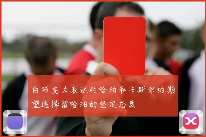 白巧克力表达对哈珀和卡斯尔的期望选择留哈珀的坚定态度